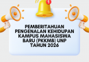 Pelaksanaan PKKMB UNP Tahun 2026